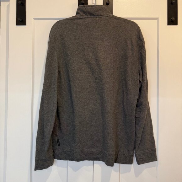 Calvin Klein Sweater Men’s M Gray Cotton Pullover 1/4 Zip Classic Knit Casual - Picture 2 of 10